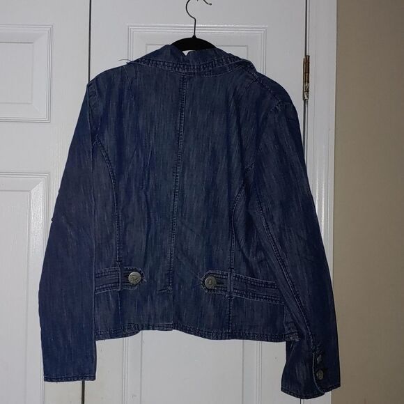 Drama  jean denium jacket and wide leg jean set  NWOT - Picture 12 of 12